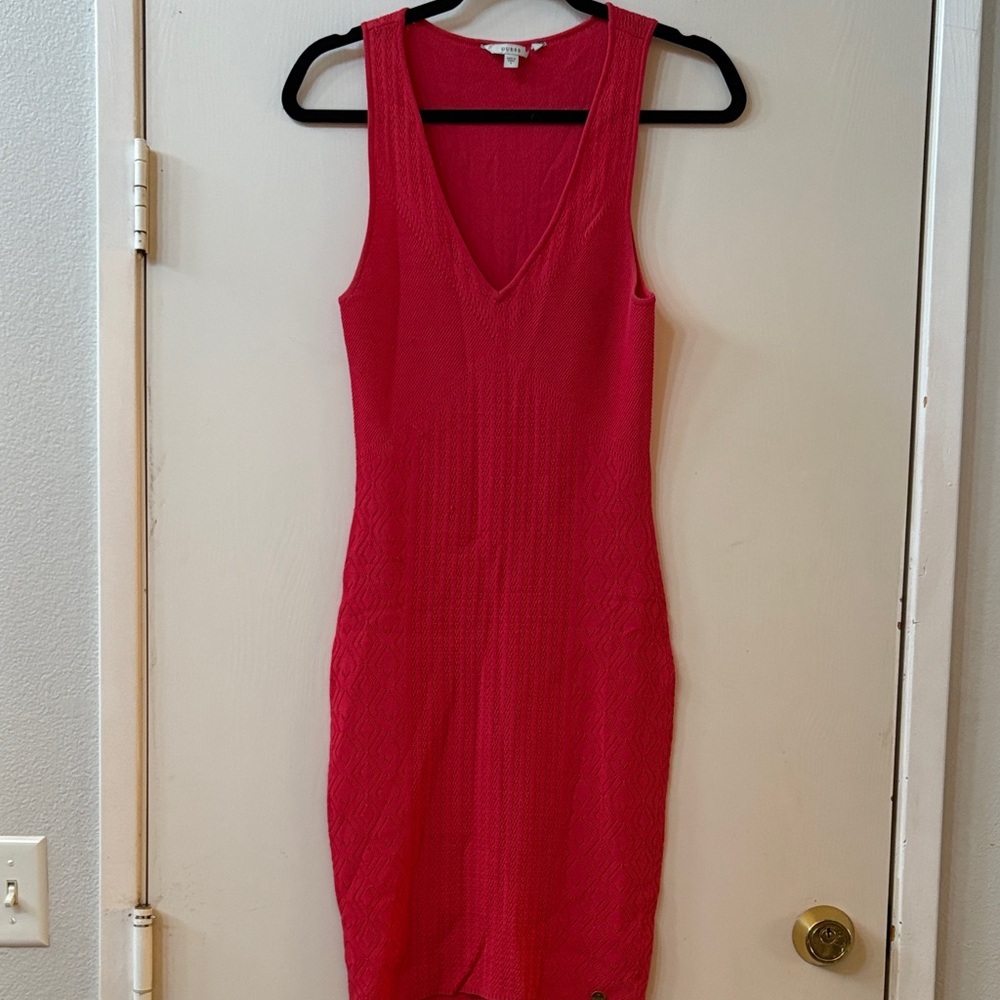 Guess Elegant Red Sleeveless Dress